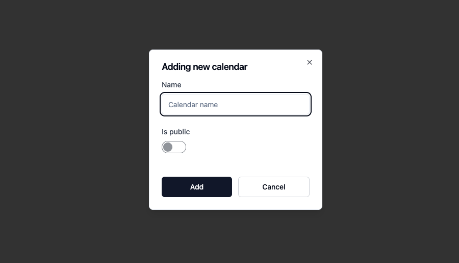 Step 1: First Create Your Calendar