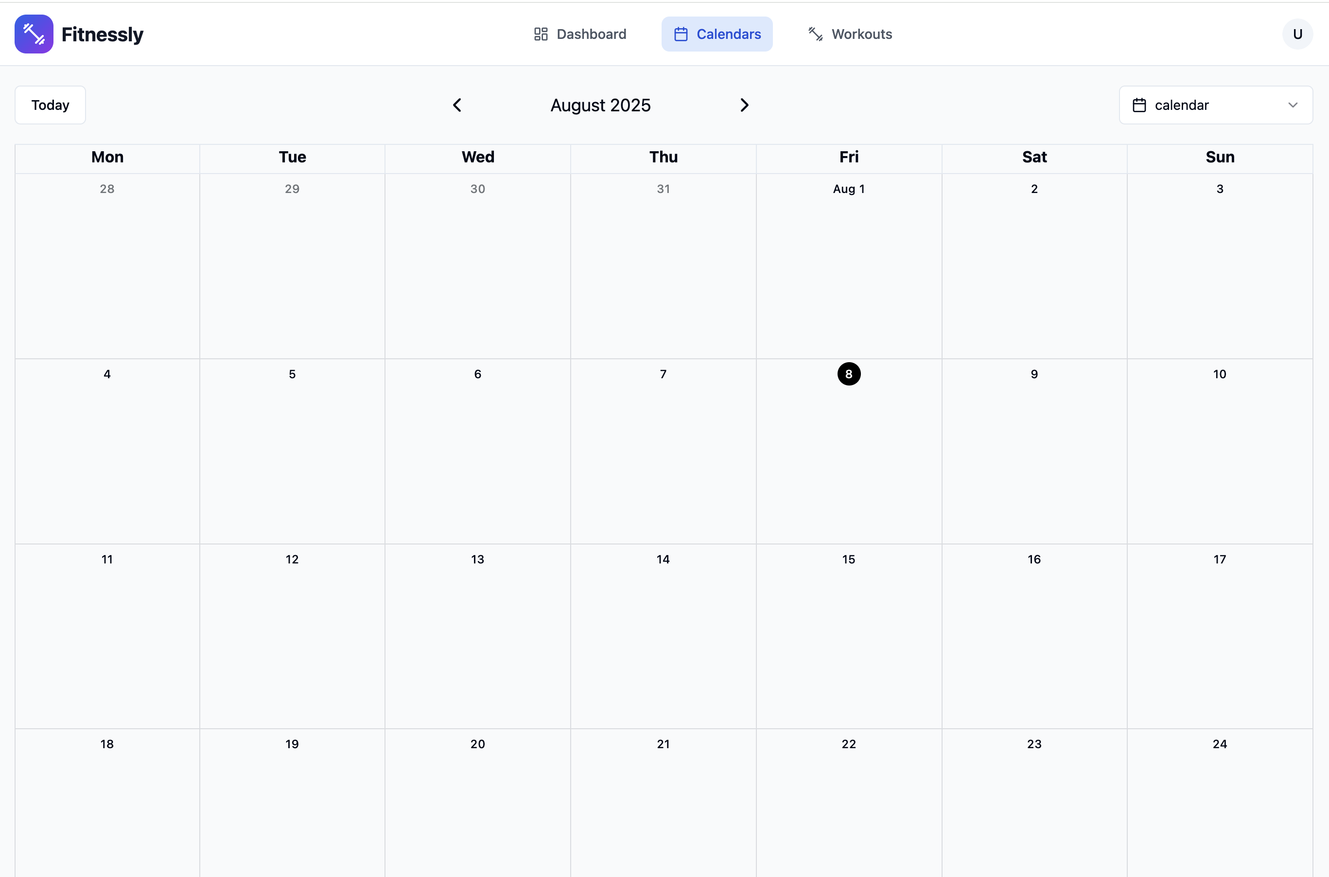 Step 3: Select your date