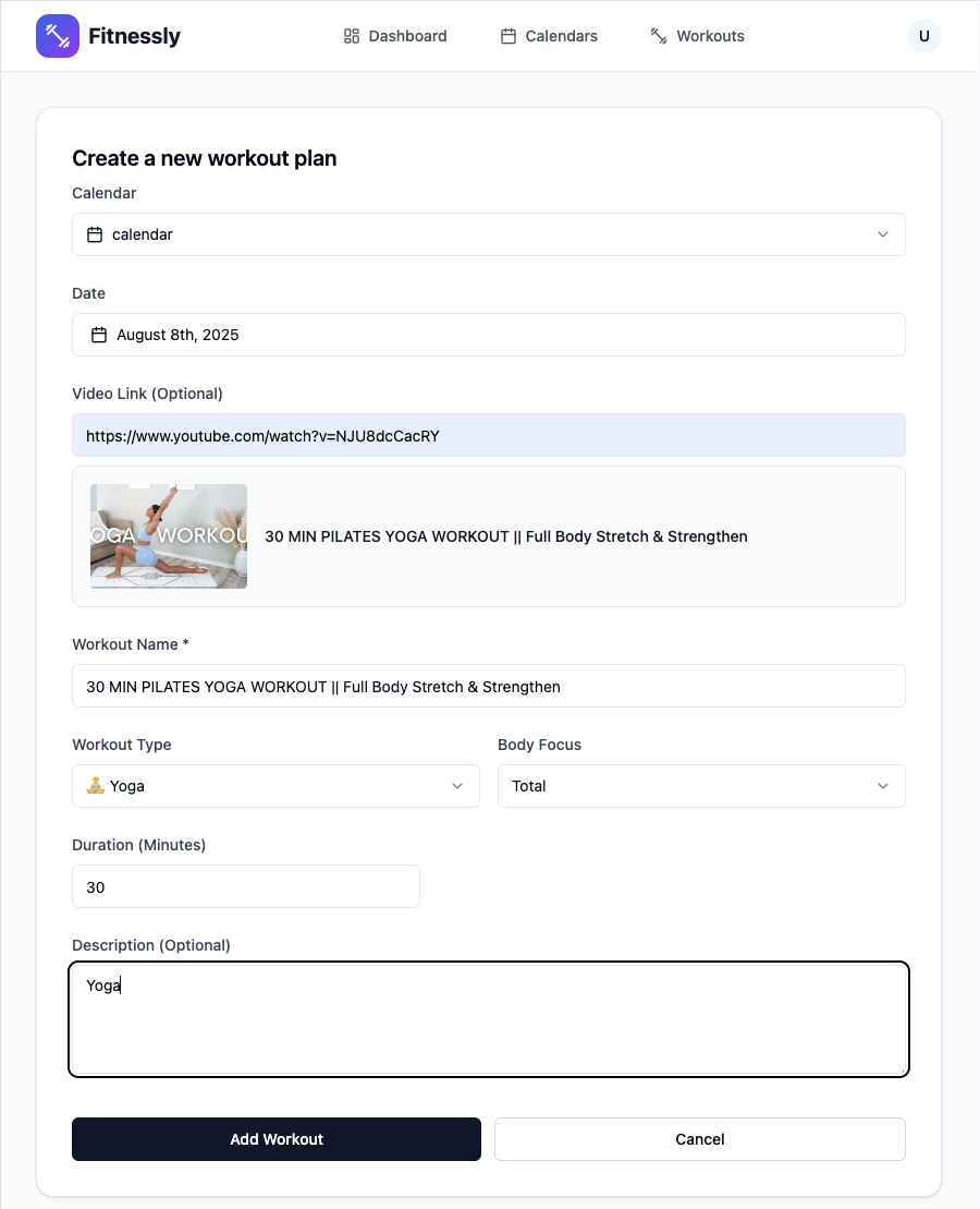 Step 4: Create new plan for the day